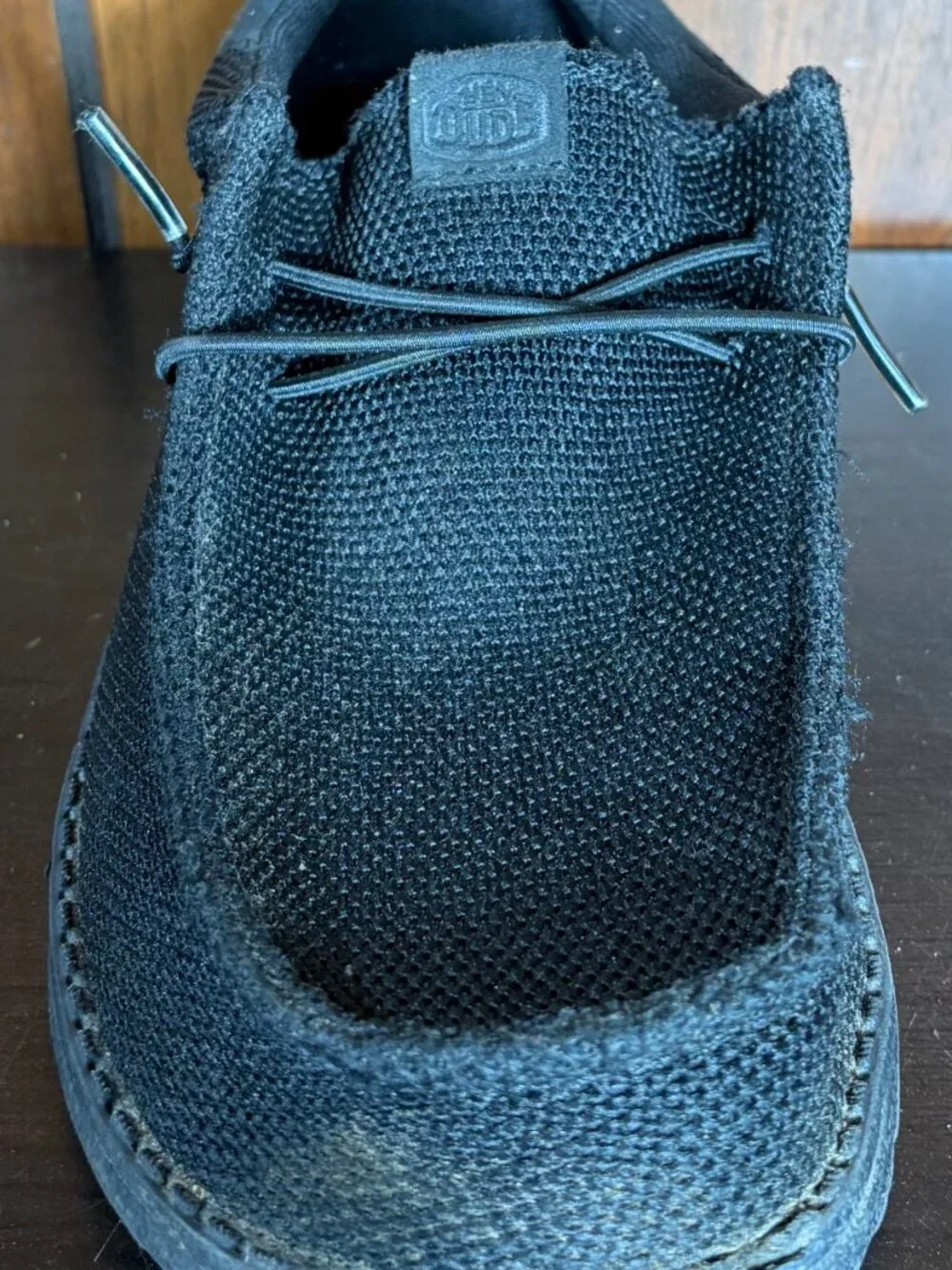 Hey Dude Wally Youth Funk Mono Sz J6 Black *RIGHT Shoe Only*
